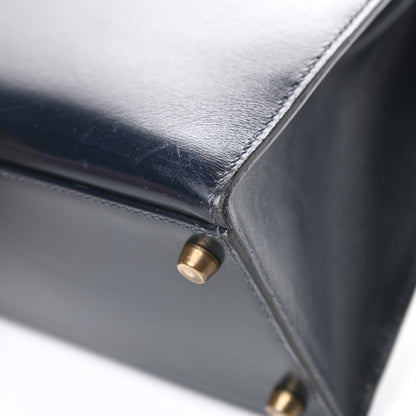Hermes Box Kelly Sellier 28 Bleu Marine 10 of 19