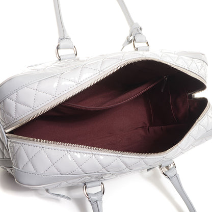 Chanel Vinyl Calfskin Viaggio Travel Bag Light Grey 5 of 8
