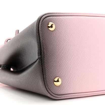 Prada Saffiano Cuir Mini Double Bag Alabastro 8 of 9