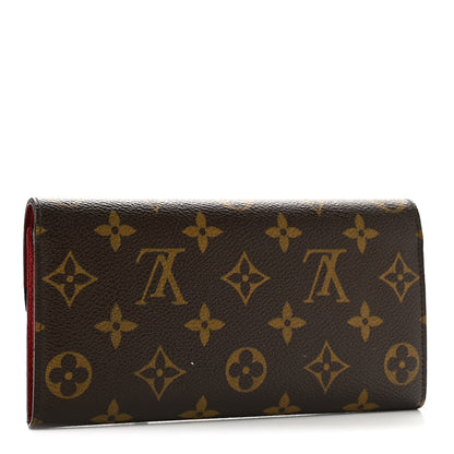 Louis Vuitton Monogram Emilie Wallet Rouge 3 of 9
