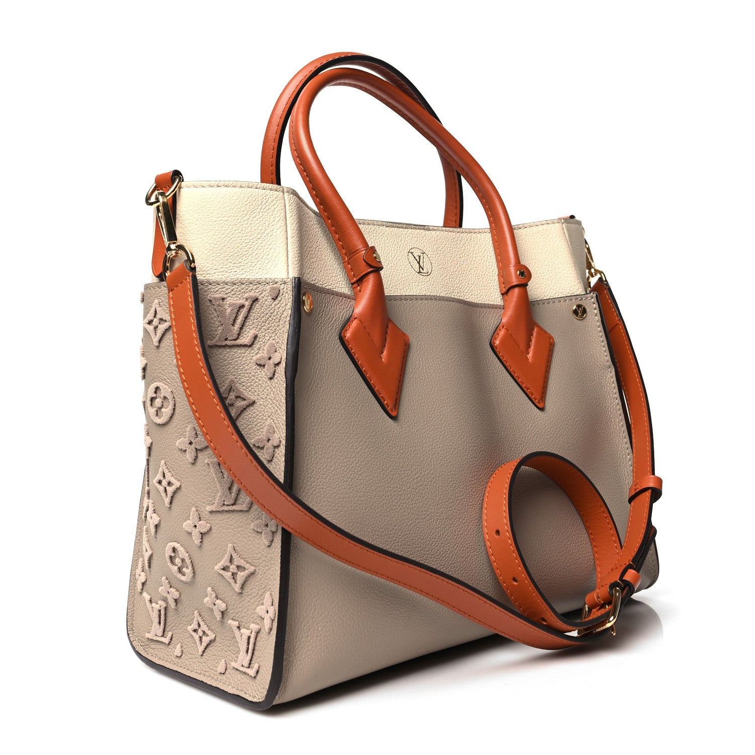 Louis Vuitton Calfskin Monogram Tufting On My Side Galet 3 of 12