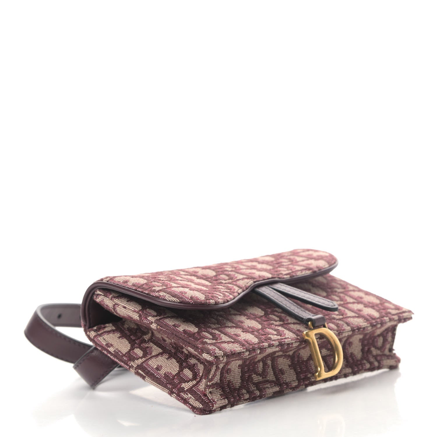 Christian Dior Oblique Saddle Belt Bag Bordeaux 3 of 4