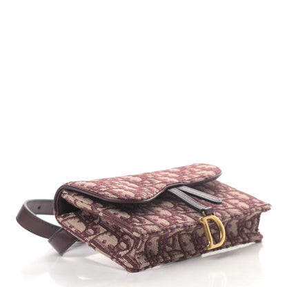 Christian Dior Oblique Saddle Belt Bag Bordeaux 3 of 4