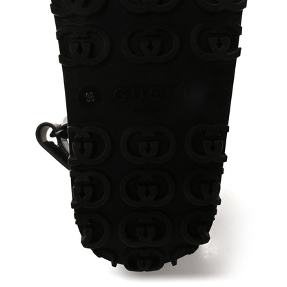 Gucci Soft Rubber Horsebit Touch Womens Strapped Sandals 36 Black 7 of 9