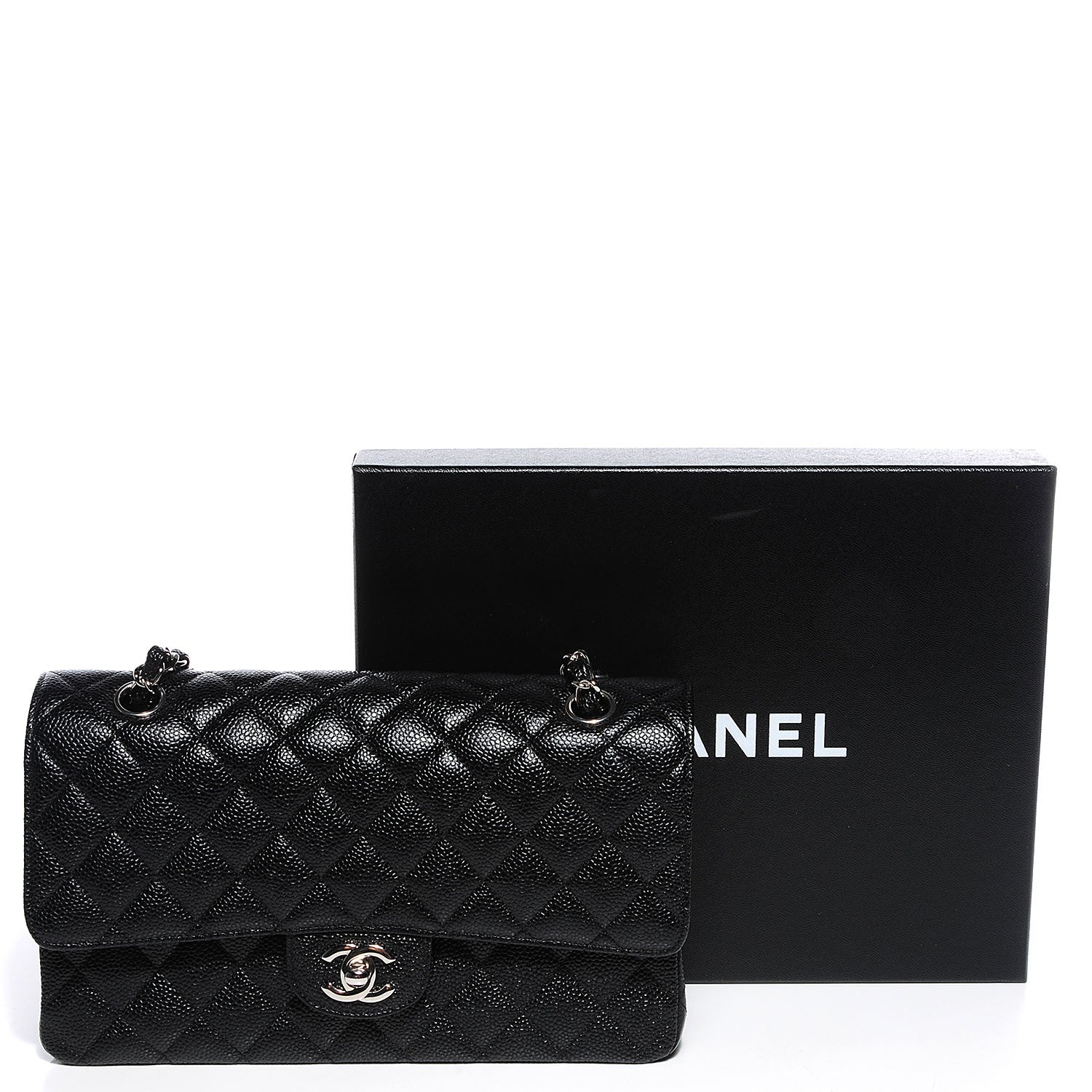 Chanel Caviar Quilted Medium Double Flap Black 5 of 9