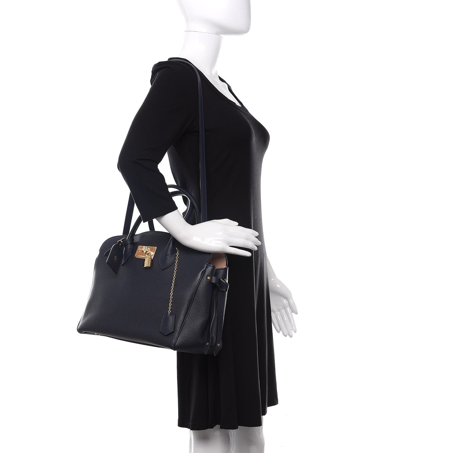 Louis Vuitton Veau Nuage Milla MM Bleu Marine 2 of 8