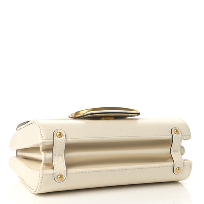 Valentino Garavani Grainy Calfskin VLogo Stud Sign Shoulder Bag Light Ivory 4 of 11
