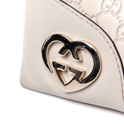 Gucci Guccissima Medium Lovely Heart Hobo Off White 11 of 13