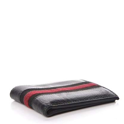 Gucci Calfskin Web Bi-Fold Wallet Black 4 of 8