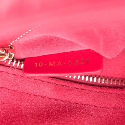 Christian Dior Lambskin Cannage Small My ABCDior Lady Dior Fuchsia 7 of 12