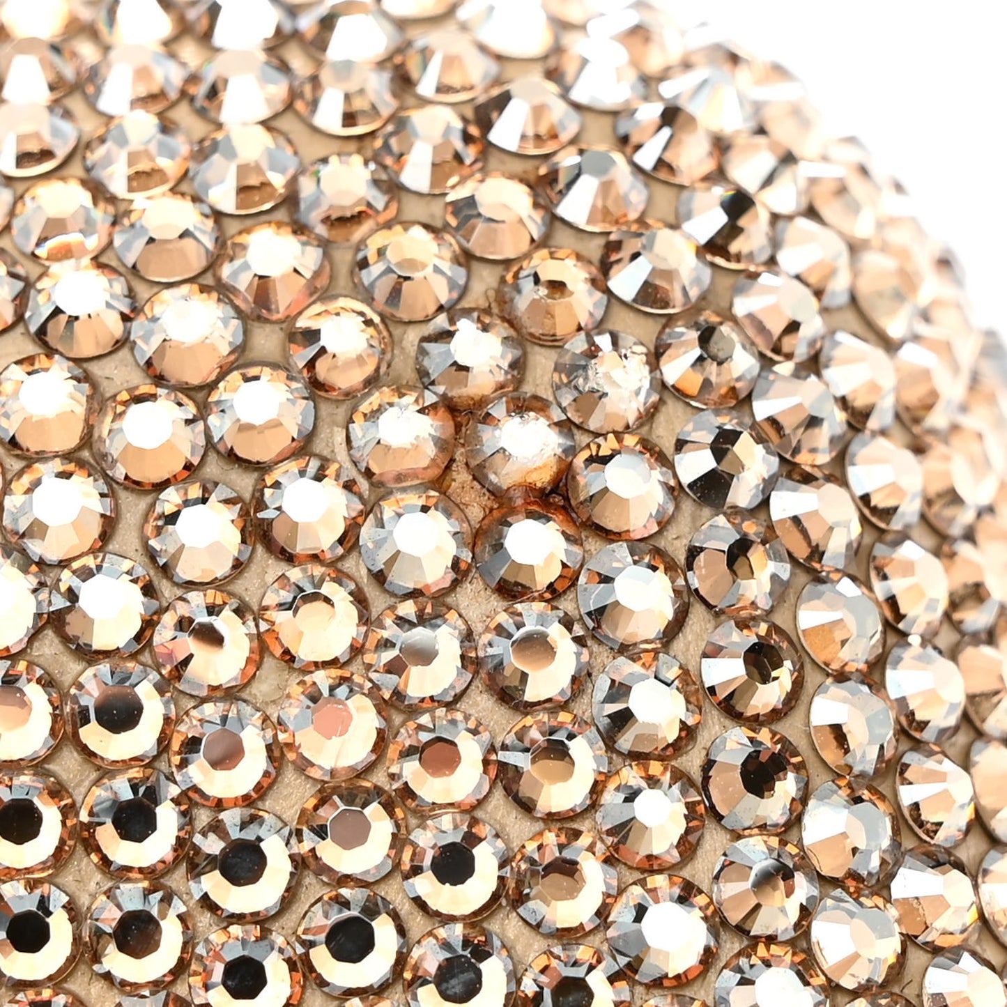 Crystal Heart Minaudiere Clutch Gold