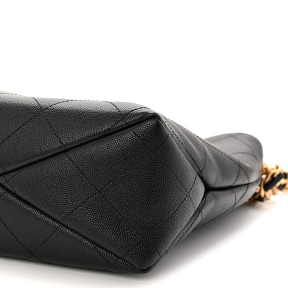 Chanel Caviar Quilted Hobo Black 10 of 10