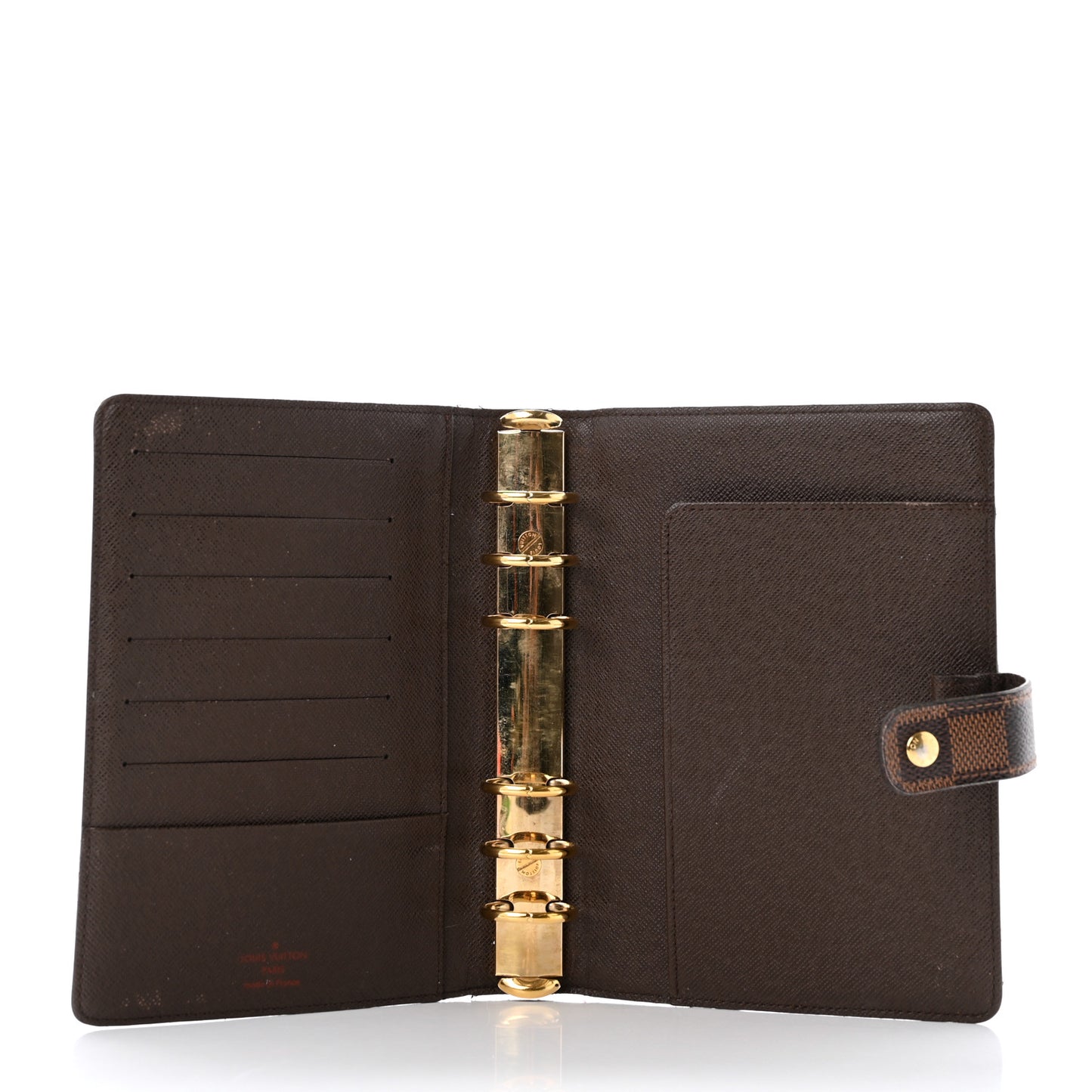 Damier Ebene Medium Ring Agenda Cover