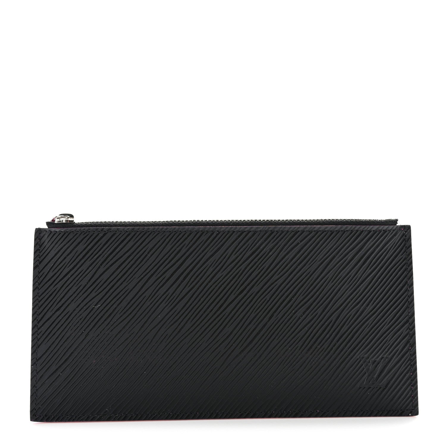 Louis Vuitton Epi Felicie Chain Wallet Zippered Insert Black Hot Pink 1 of 6