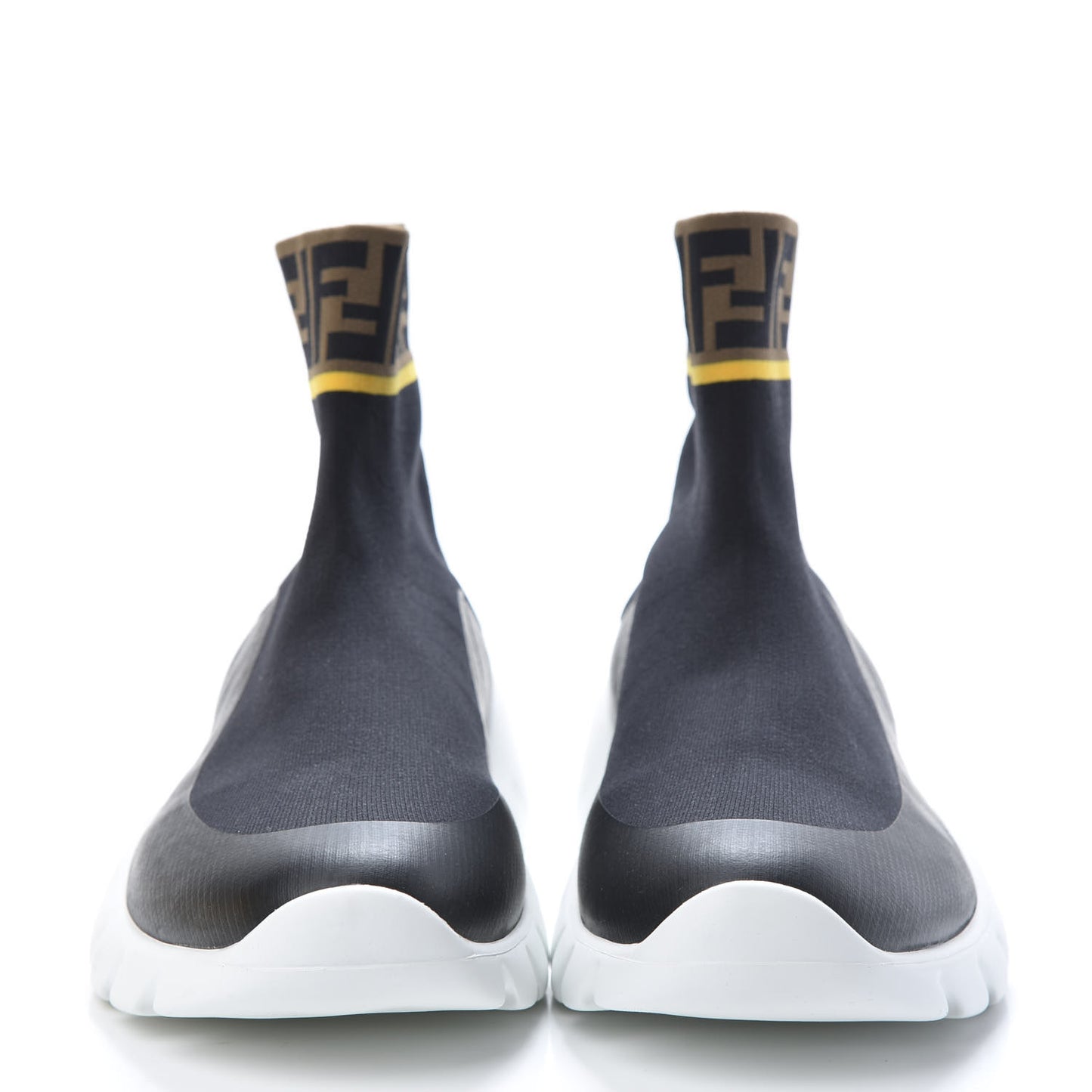 Jersey FF Mania Mens High Top Sock Sneakers 11 Black Tobacco Yema
