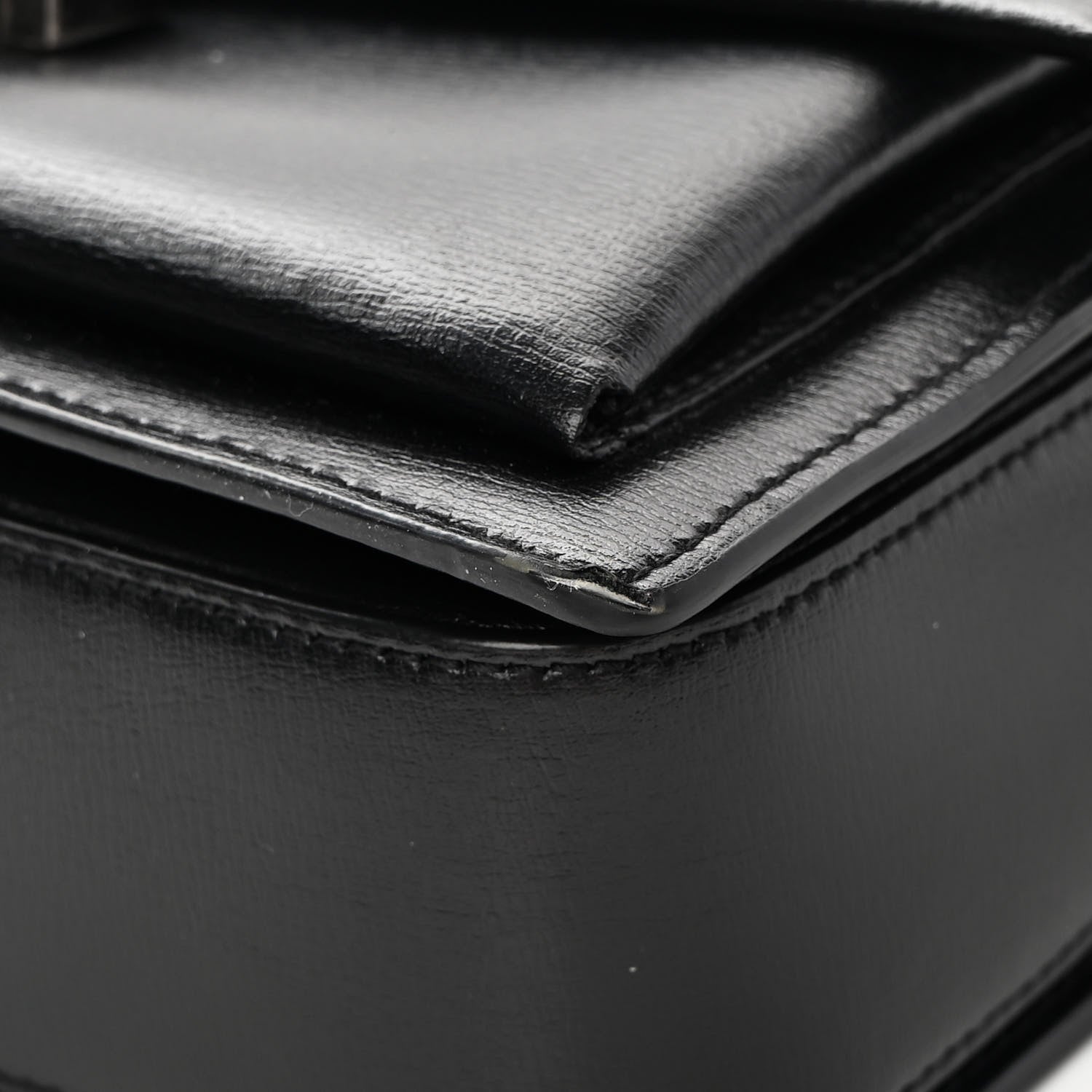 Saint Laurent Calfskin Medium Bellechasse Satchel Black 14 of 20