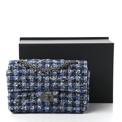 Chanel Tweed Quilted 2.55 Reissue Mini Flap Blue 11 of 11