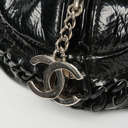 Chanel Patent Luxe Ligne Medium Bowler Black 8 of 8