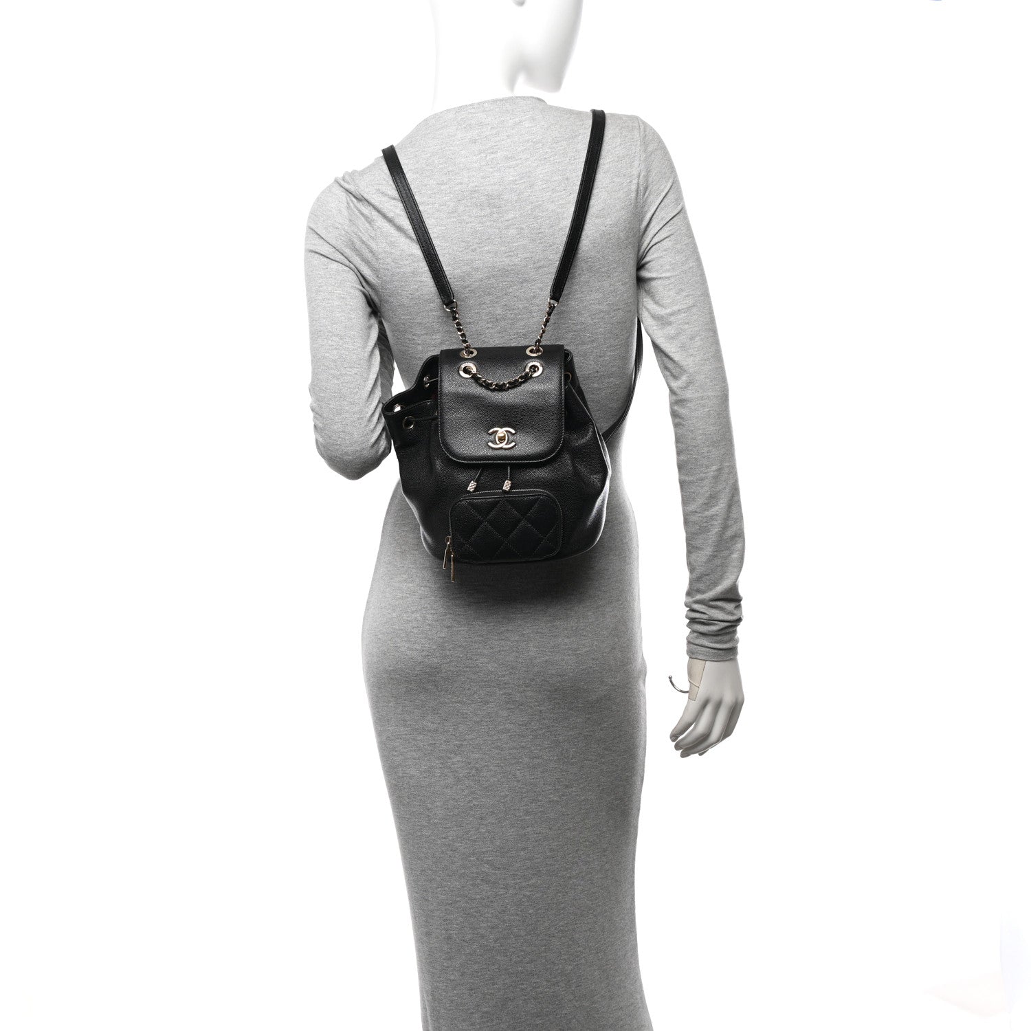 Chanel Caviar Quilted Mini Business Affinity Backpack Black 2 of 12