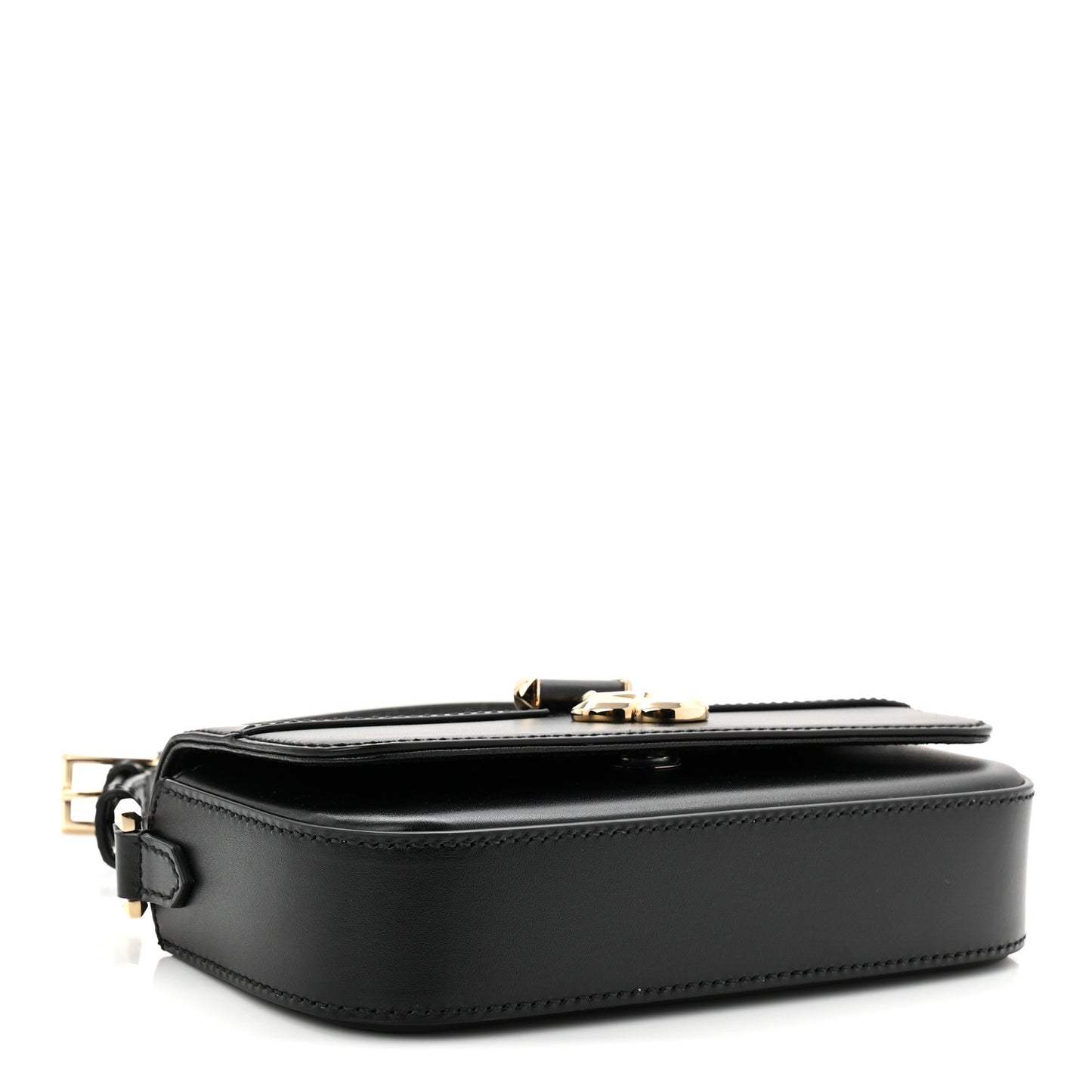 Calfskin Mini Avenue Shoulder Bag Black