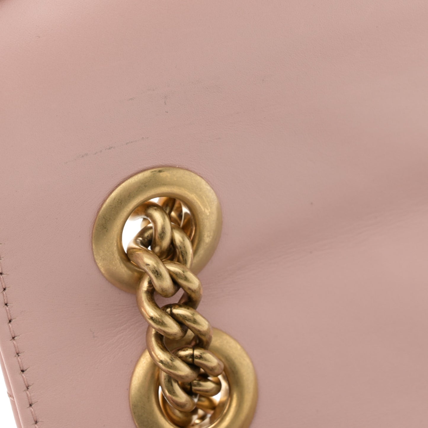 Calfskin Matelasse Mini GG Marmont Shoulder Bag Perfect Pink