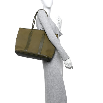 Hermes Buffle Skipper Toile Garden 36 MM Zip Tote Vert Veronese 2 of 15
