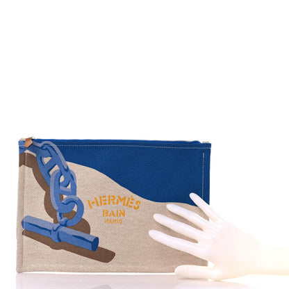 Hermes Toile Escale A La Plage Bain Case 2 of 6