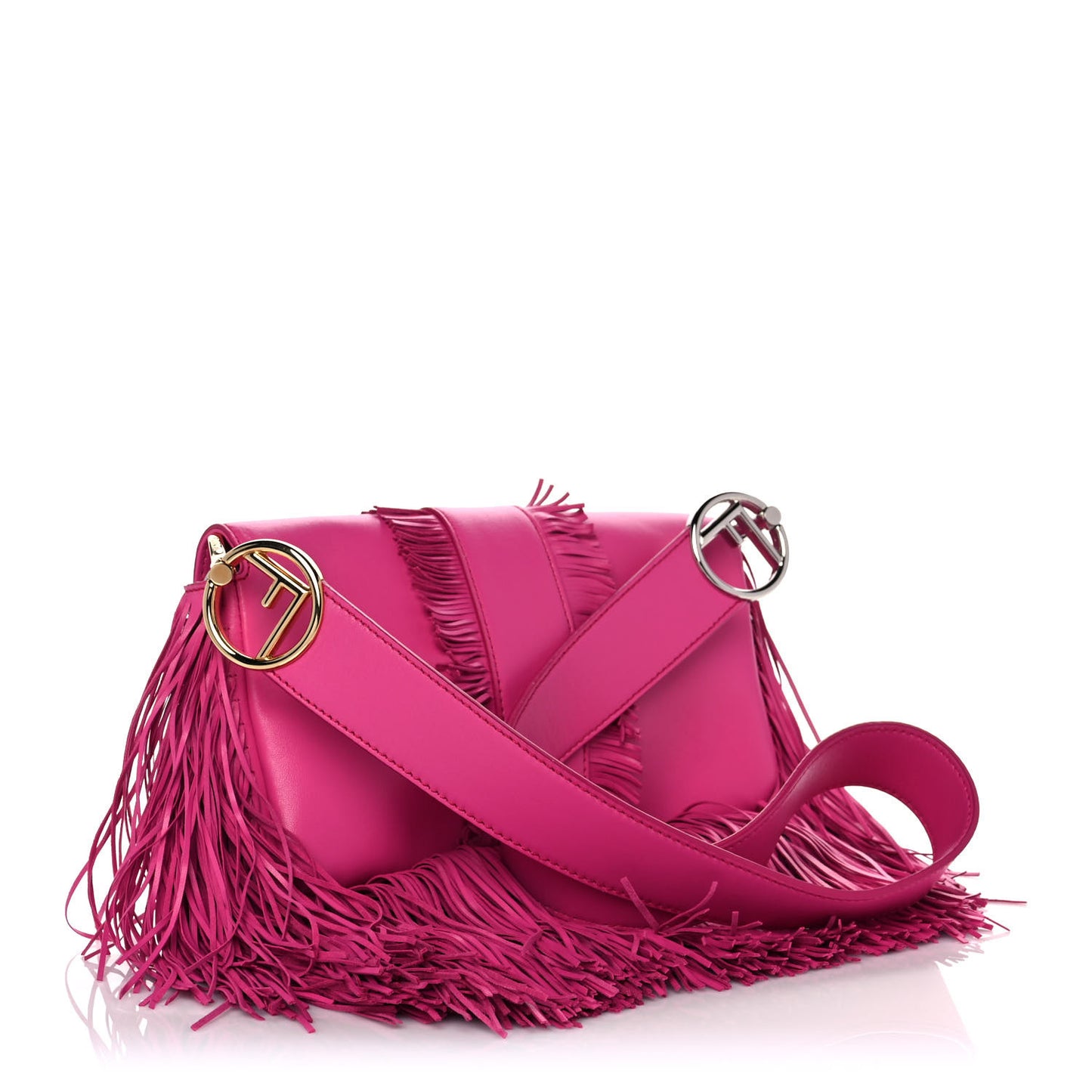 Nappa F is Fendi Fringe Baguette Pink