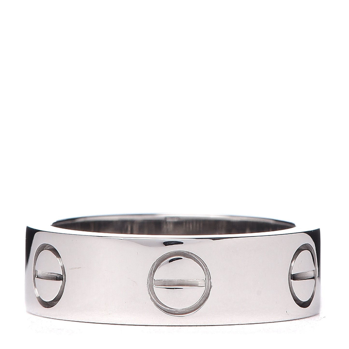 18K White Gold 5.5mm LOVE Ring 49 4.75