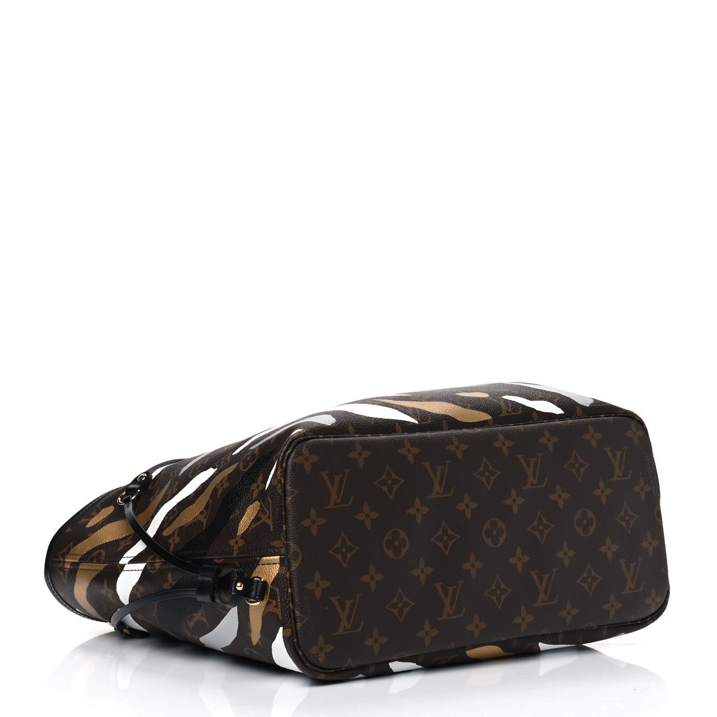X LOL Monogram Neverfull MM Gold Silver