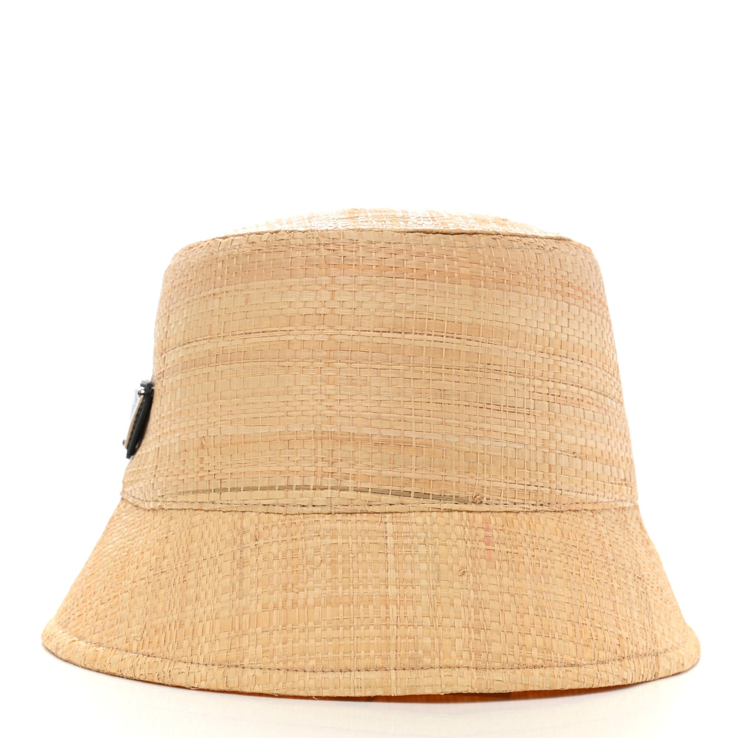 Paglia Metal Triangle Logo Womens Bucket Hat M Naturale Black