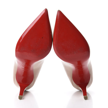 Christian Louboutin Patent Pigalle 100 Pumps 38.5 Nude 6 of 9