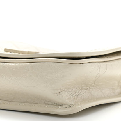 Saint Laurent Crinkled Calfskin Matelasse Monogram Niki Chain Wallet Crema Soft 6 of 14