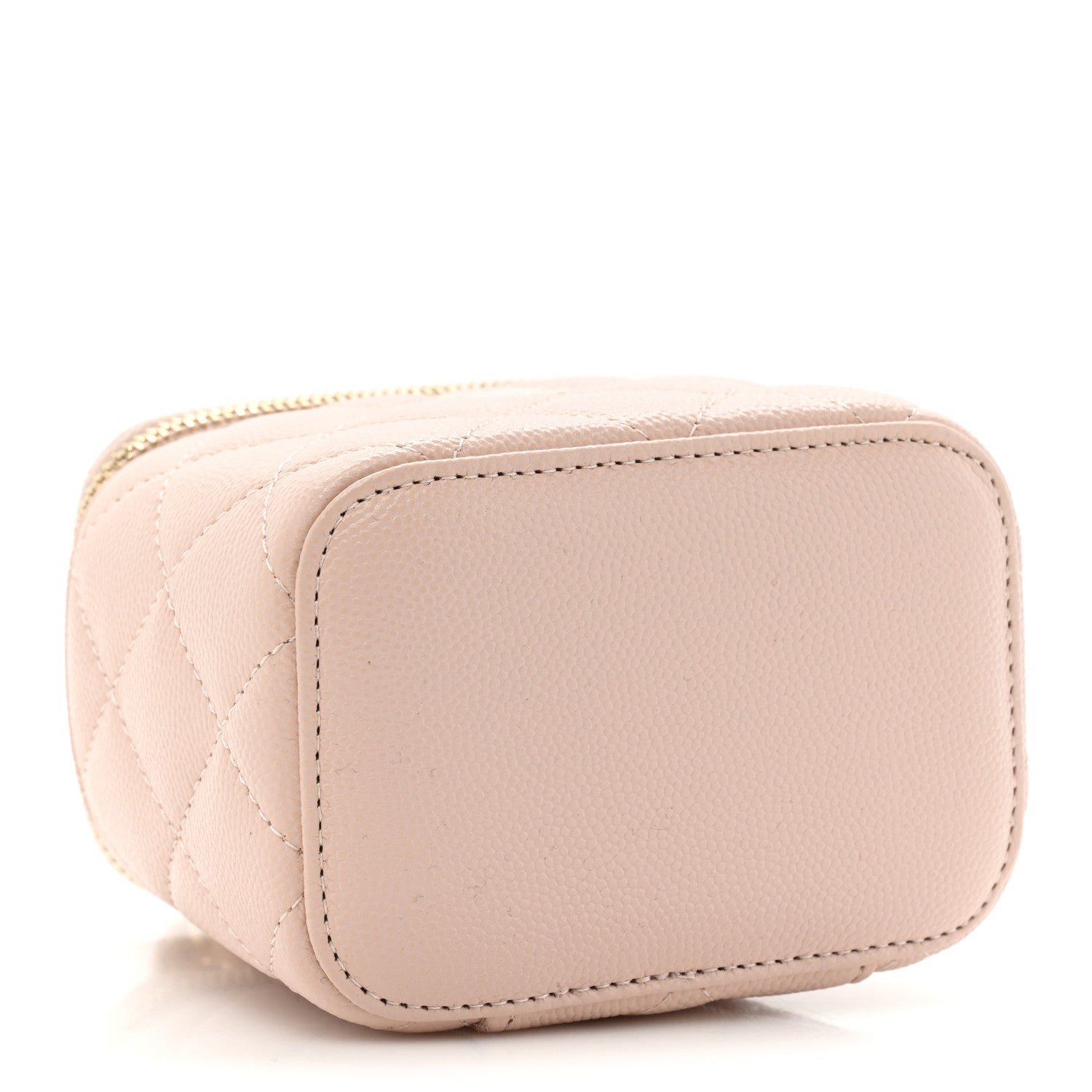 Chanel Caviar Quilted Mini Vanity Case With Chain Light Pink 4 of 9