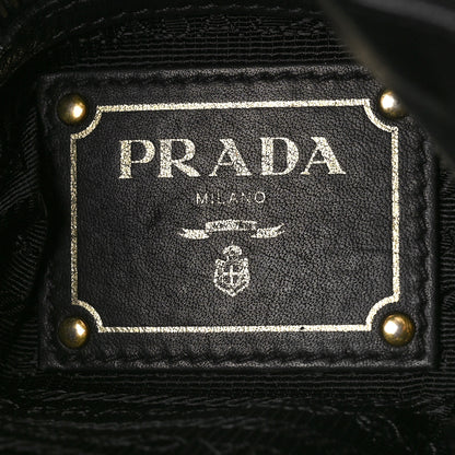 Prada Soft Calf Hobo Black 6 of 8