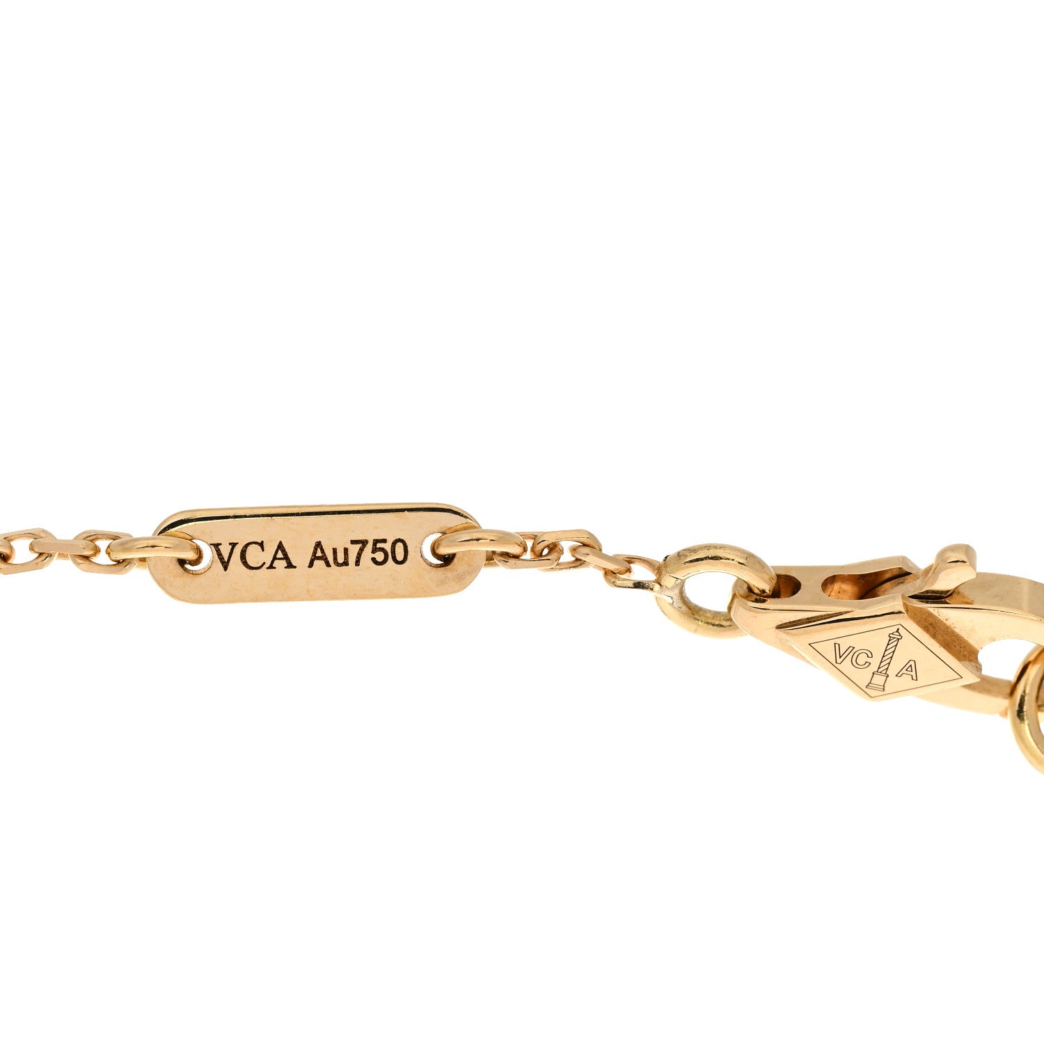 Van Cleef & Arpels 18K Yellow Gold Mother of Pearl Sweet Alhambra Bracelet 4 of 4