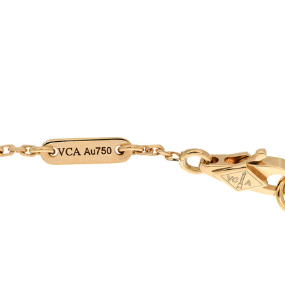 Van Cleef & Arpels 18K Yellow Gold Mother of Pearl Sweet Alhambra Bracelet 4 of 4