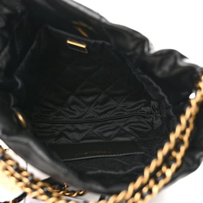 Chanel Shiny Calfskin Quilted Mini Chanel 22 Black 5 of 11