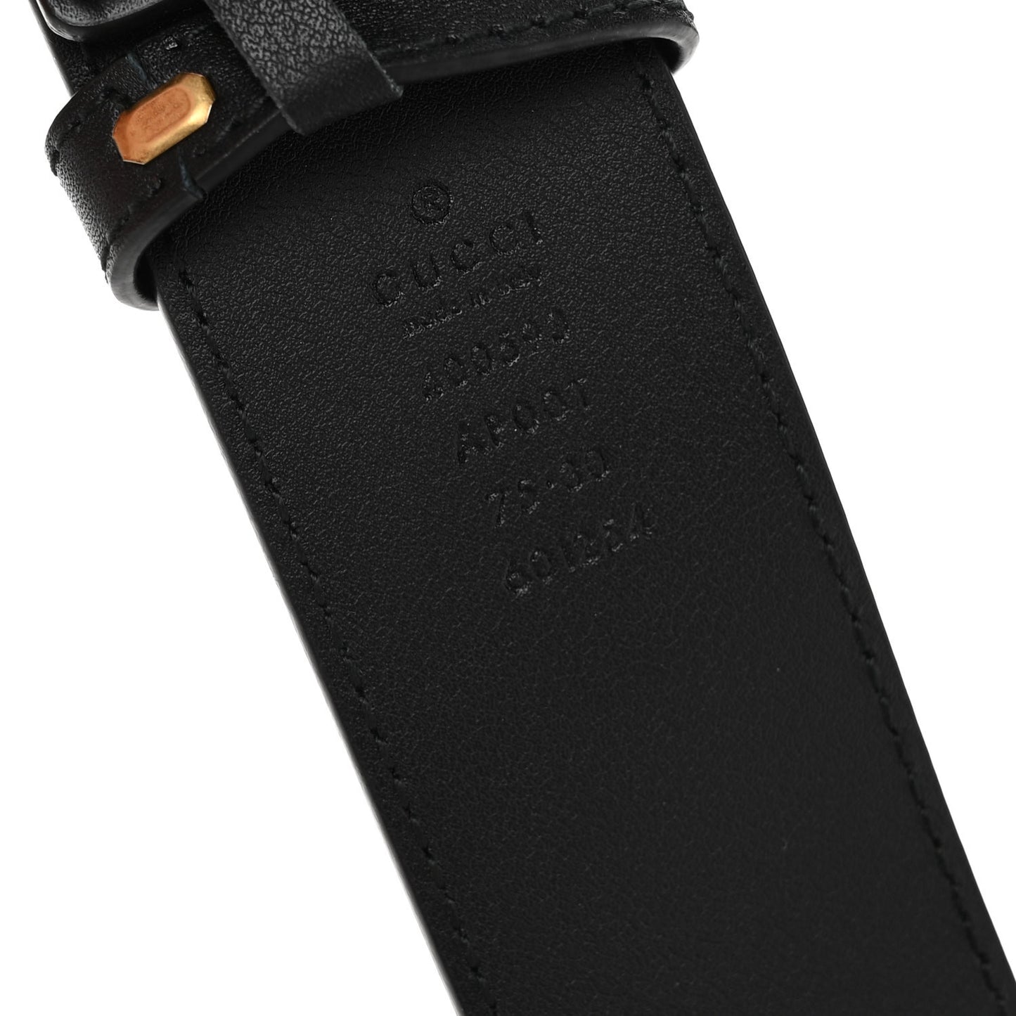 Calfskin Double G 40mm Belt 75 30 Black