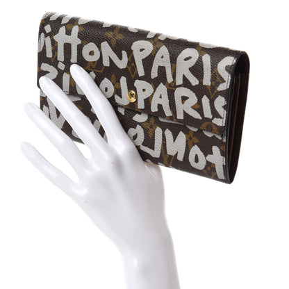 Louis Vuitton Monogram Graffiti Porte-Monnaie Wallet Silver 2 of 7