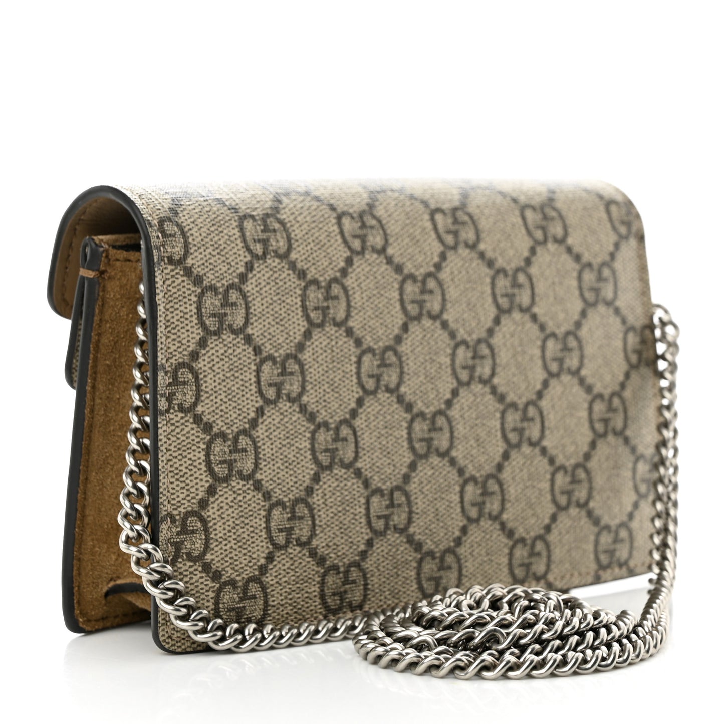 GG Supreme Monogram Super Mini Dionysus Shoulder Bag Taupe
