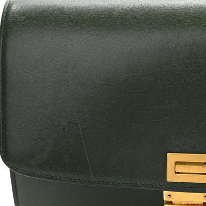 Celine Box Calfskin Classic Box Medium Flap Bag Forest 12 of 14