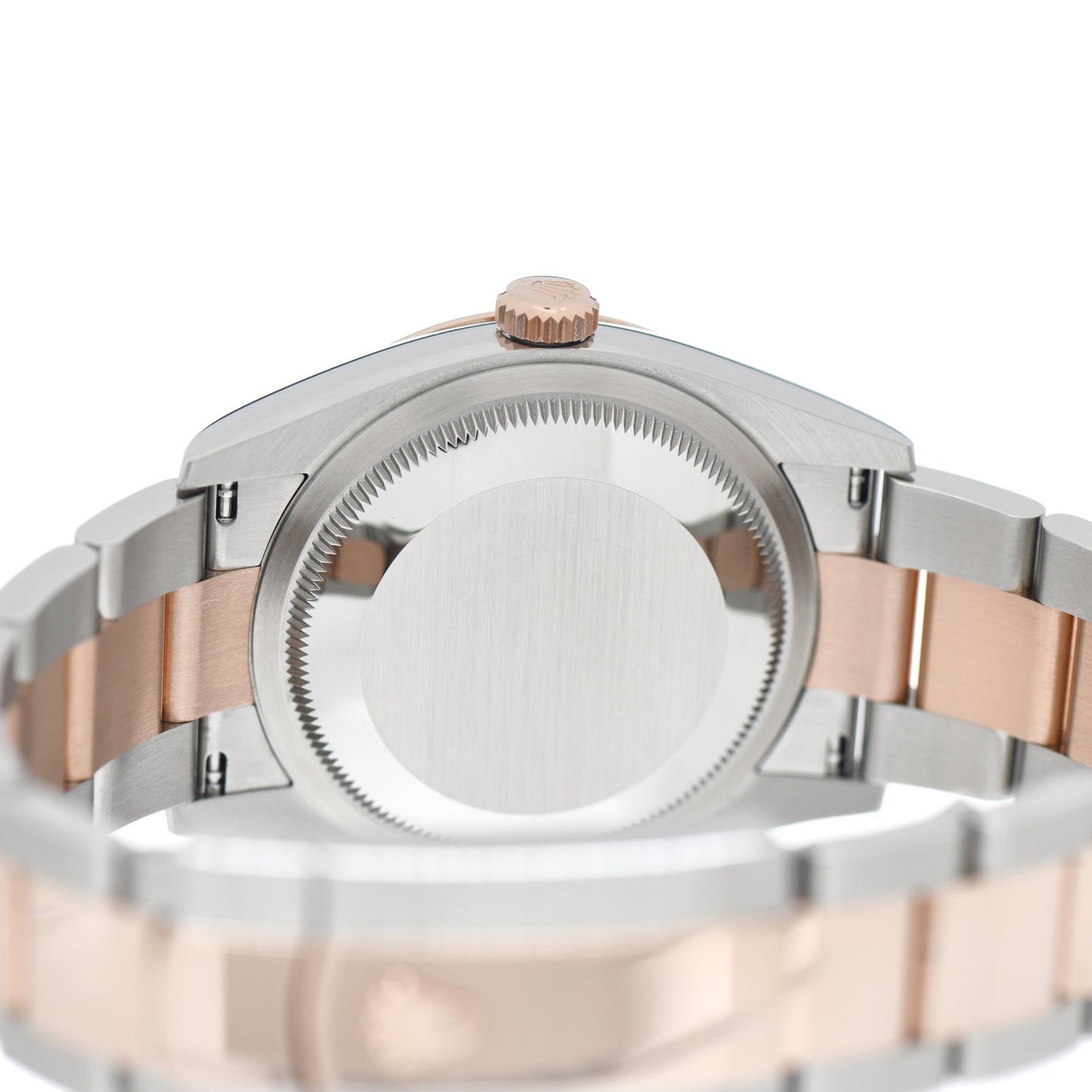 Stainless Steel 18K Everose Gold Diamond 36mm Oyster Perpetual Datejust Watch Slate Roman 126231