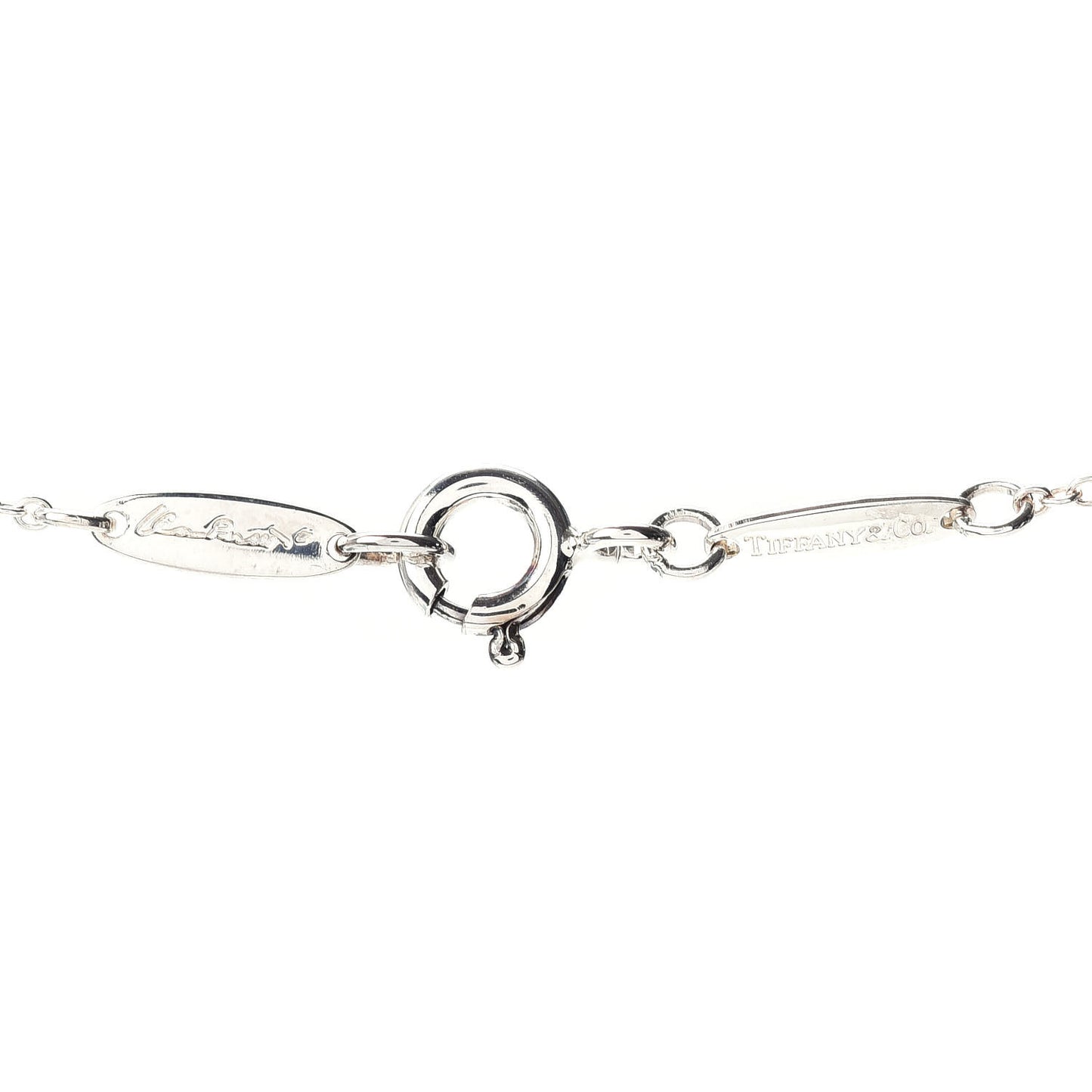 Sterling Silver Elsa Peretti Infinity Cross Pendant Necklace