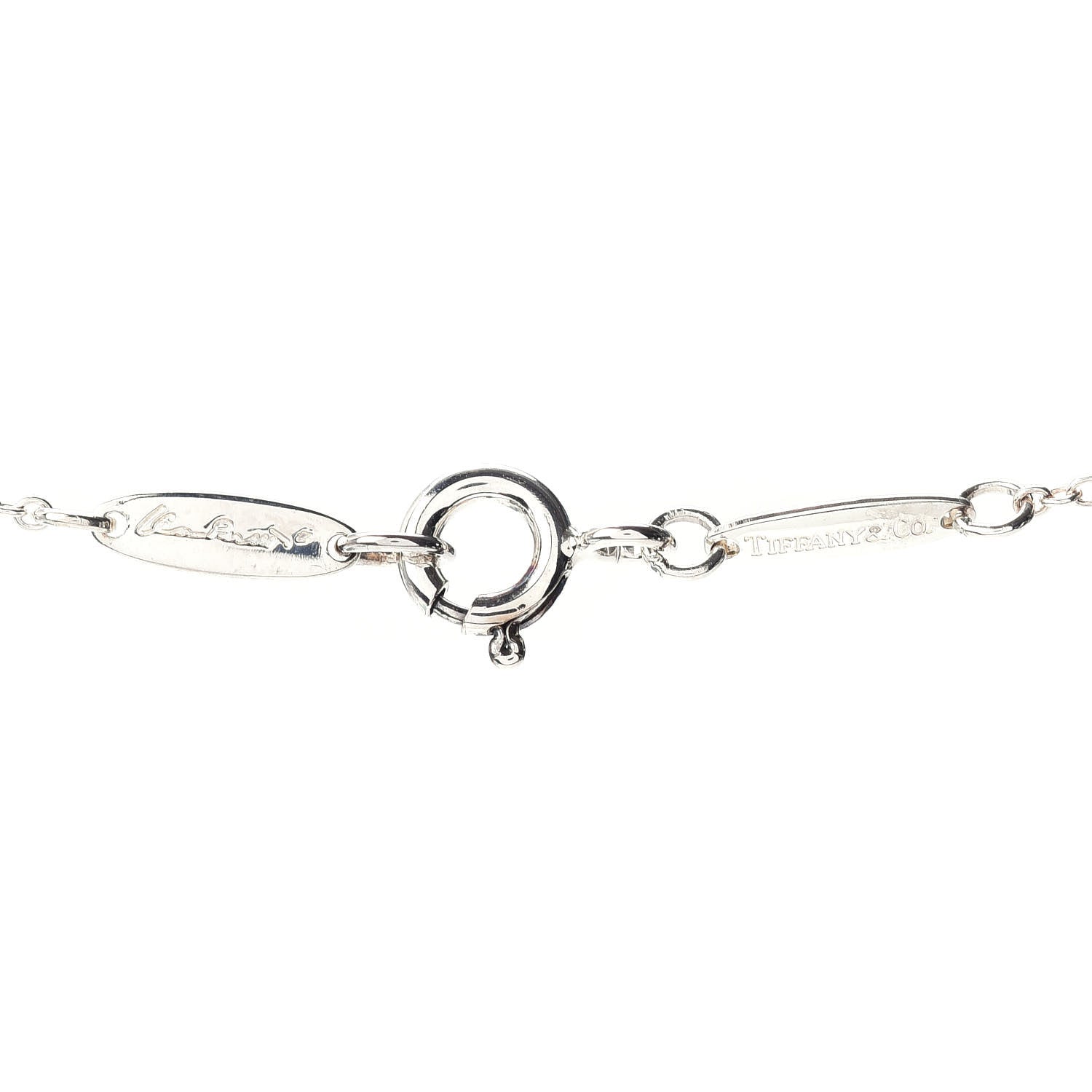 Tiffany Sterling Silver Elsa Peretti Infinity Cross Pendant Necklace 4 of 4