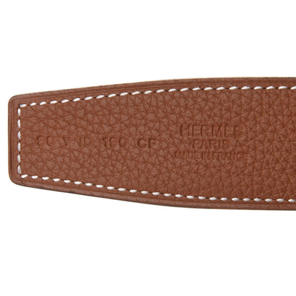Hermes Swift Togo 32mm H Belt 90 Black Gold 3 of 7