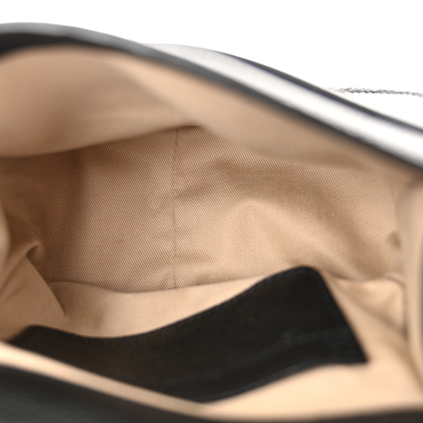 Grained Calfskin Small Marcie Saddle Bag Black