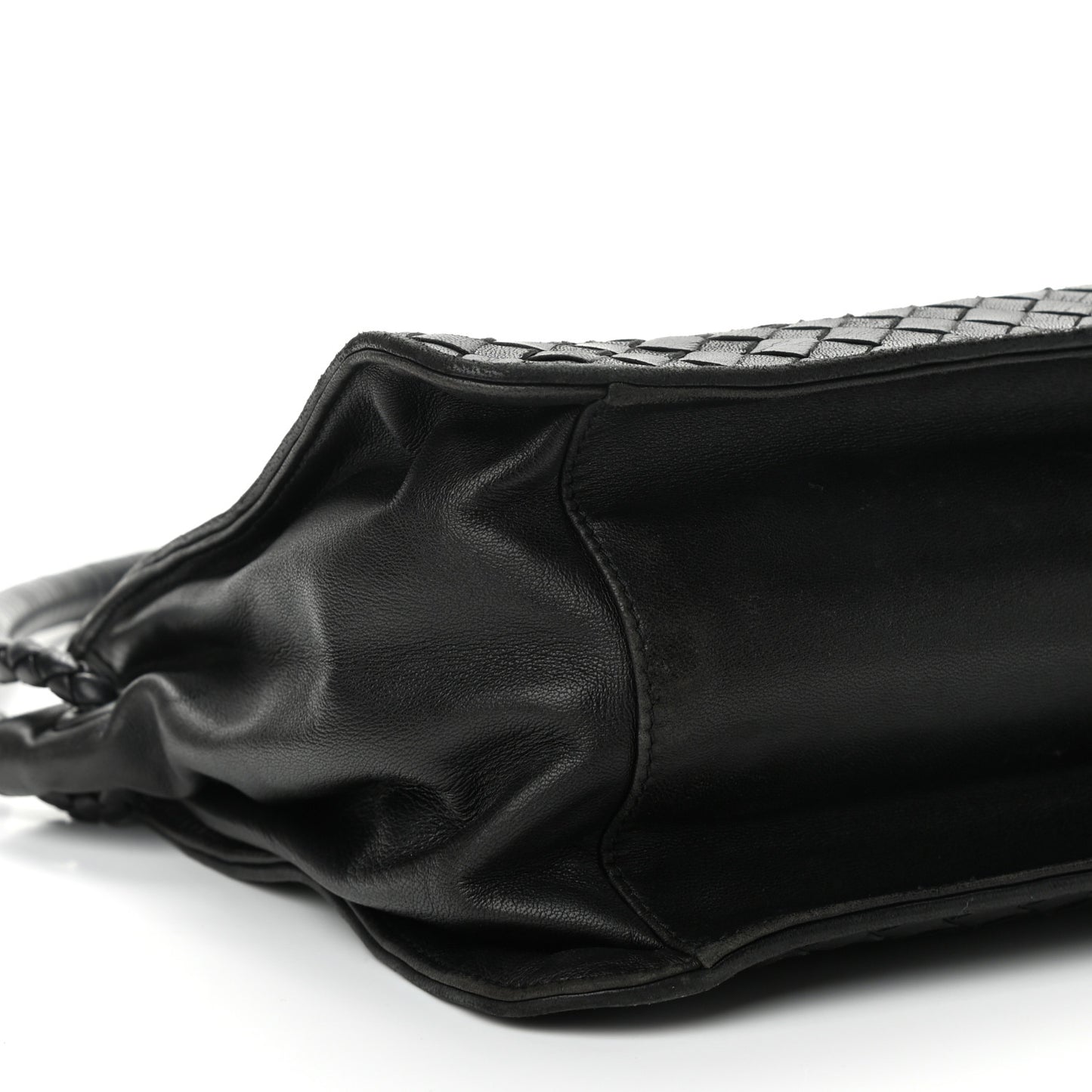 Nappa Intrecciato Shoulder Bag Black