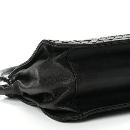 Bottega Veneta Nappa Intrecciato Shoulder Bag Black 7 of 8