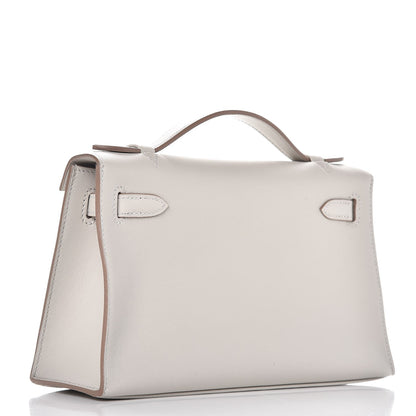 Hermes Swift Kelly Pochette Clutch Gris Perle 3 of 26